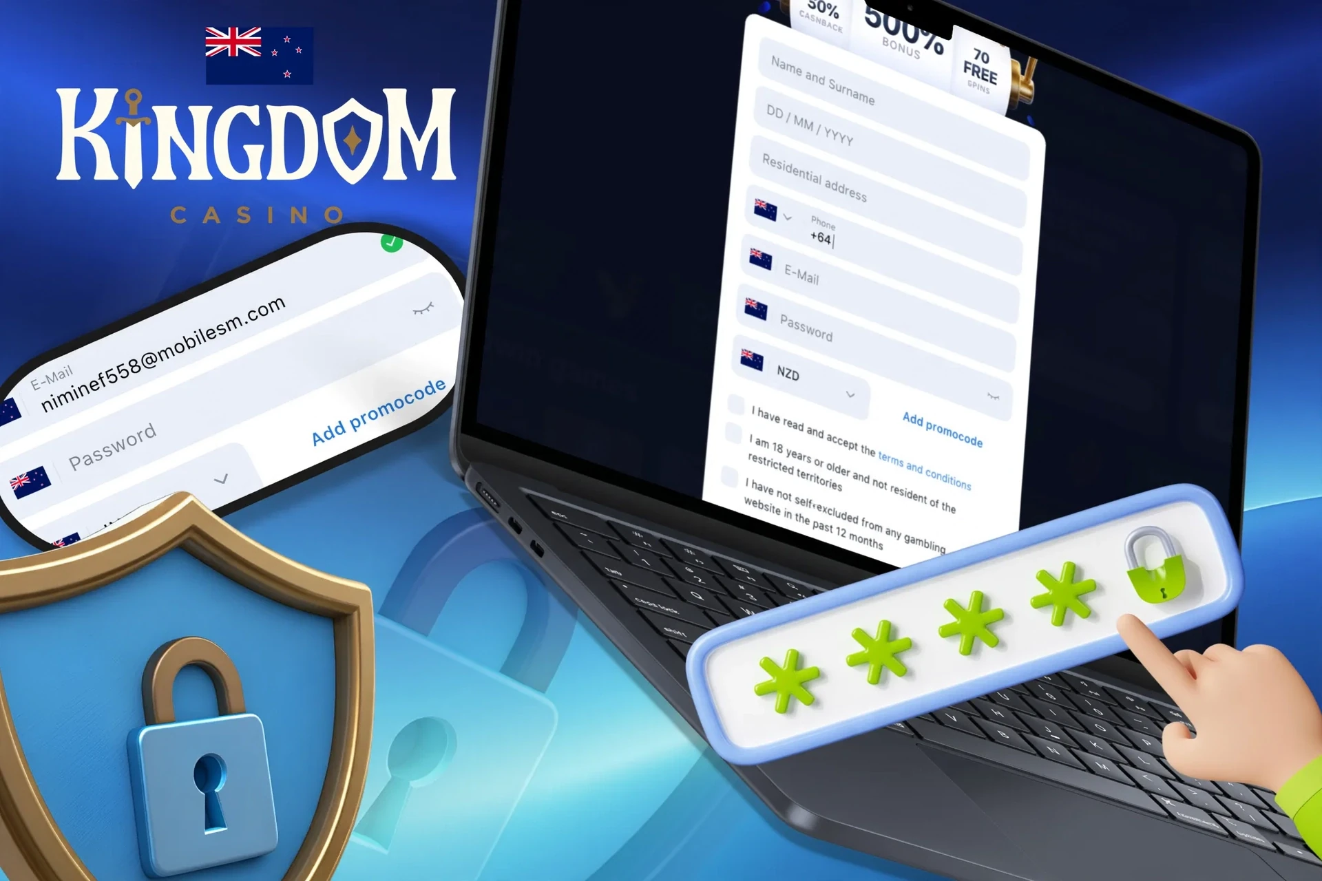 Instructions on how to create a strong and secure password to protect your account